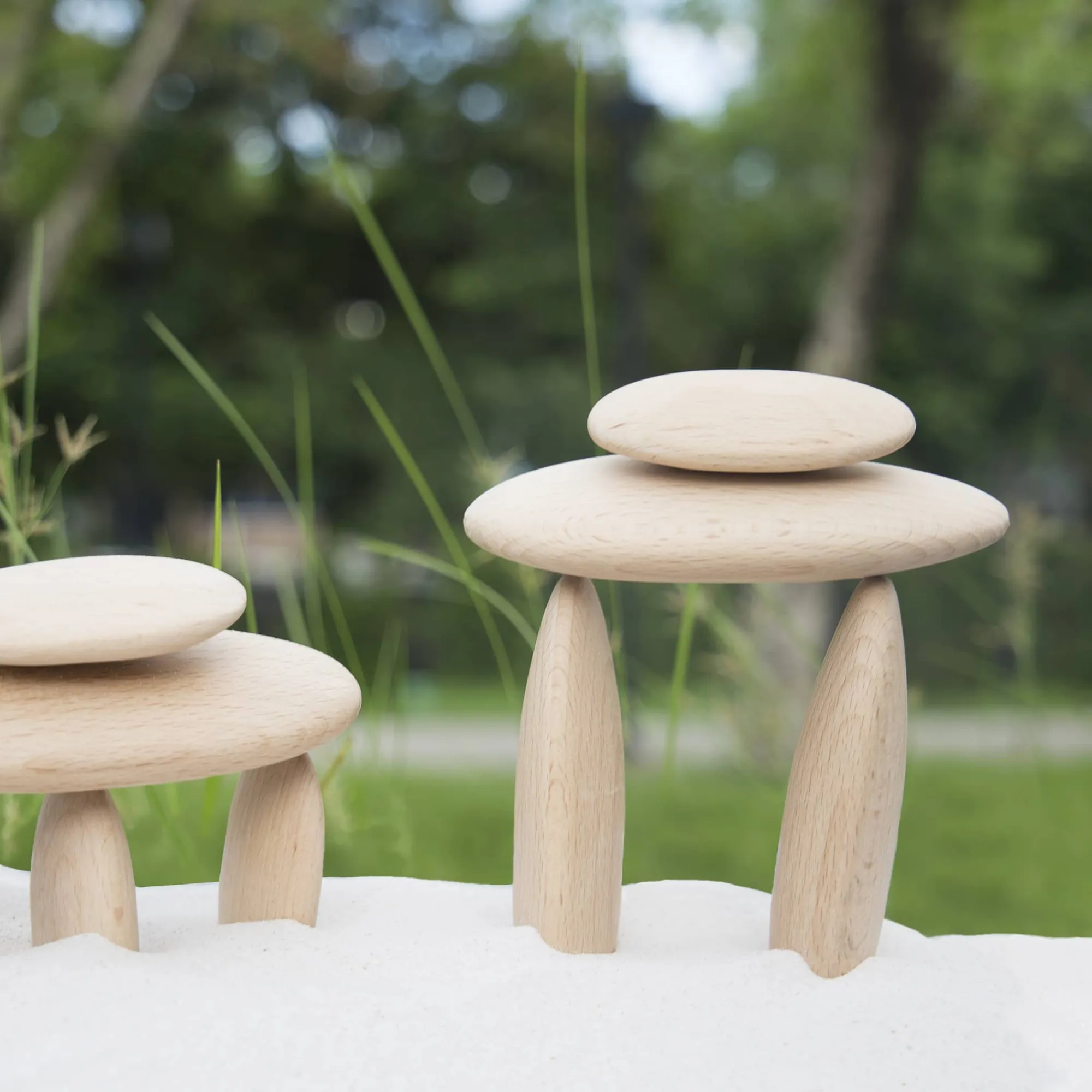 Guidecraft Wood Stackers - River Stones* Block Play|Wooden Toys