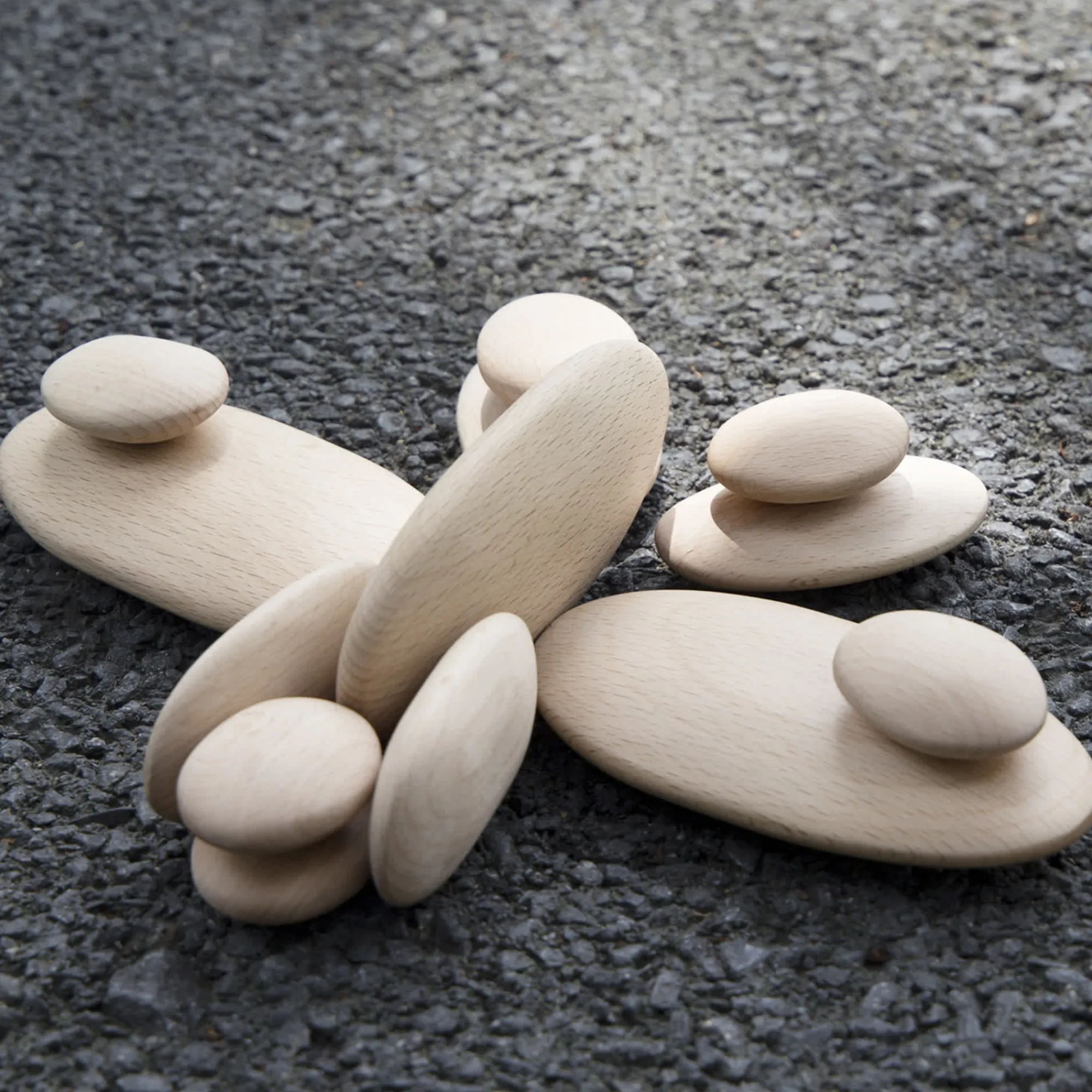 Guidecraft Wood Stackers - River Stones* Block Play|Wooden Toys