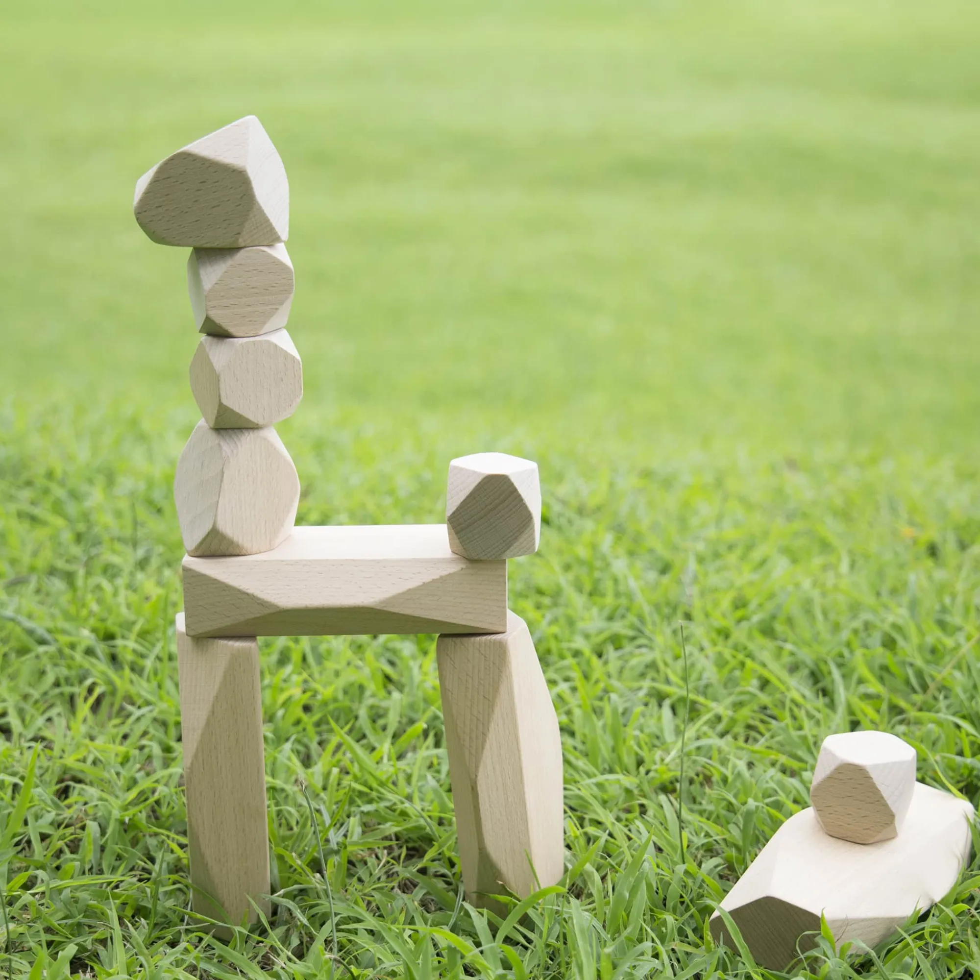 Guidecraft Wood Stackers - Standing Stones* Block Play|Wooden Toys