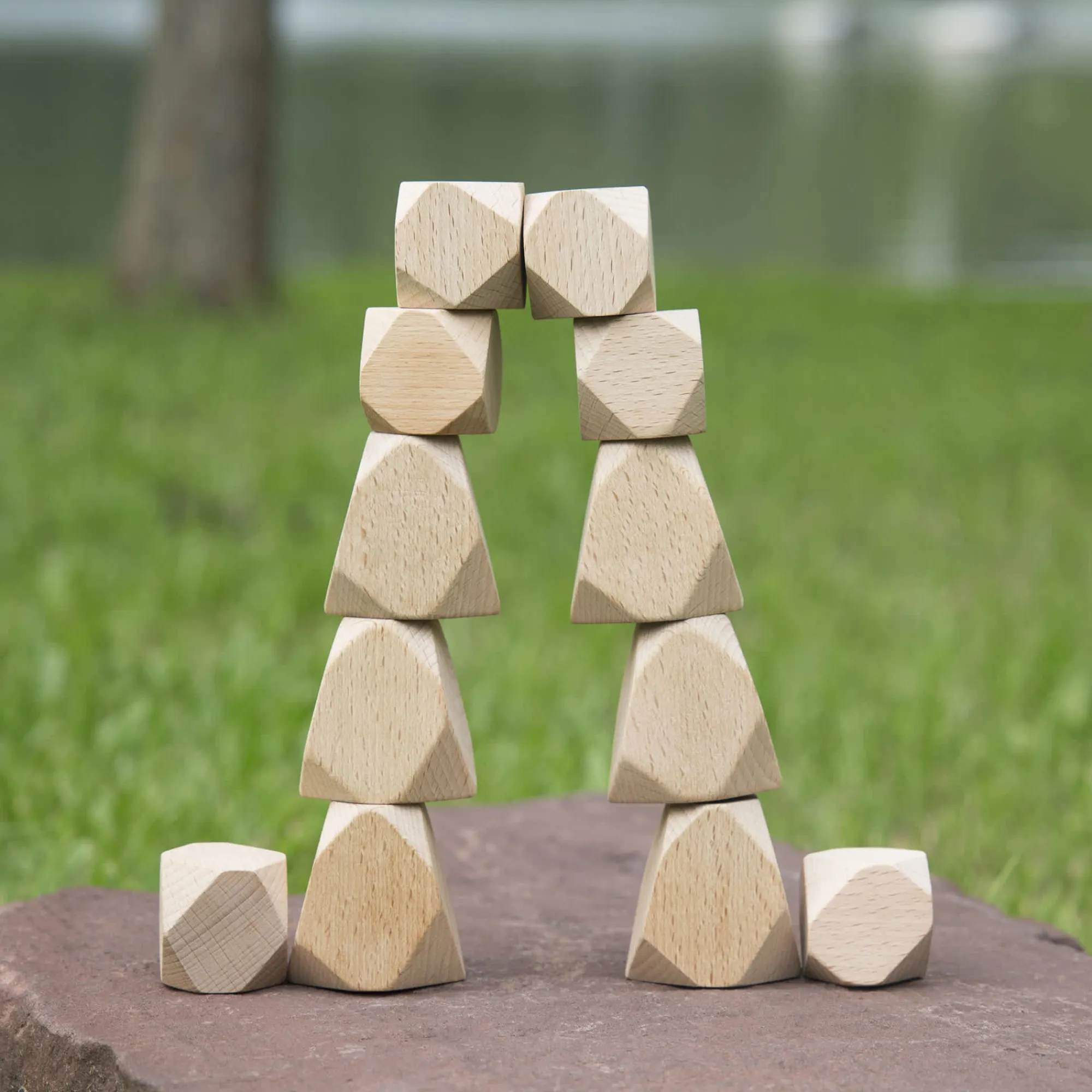 Guidecraft Wood Stackers - Standing Stones* Block Play|Wooden Toys