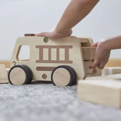 Guidecraft Wooden Fire Truck* Block Play|Toy Vehicles