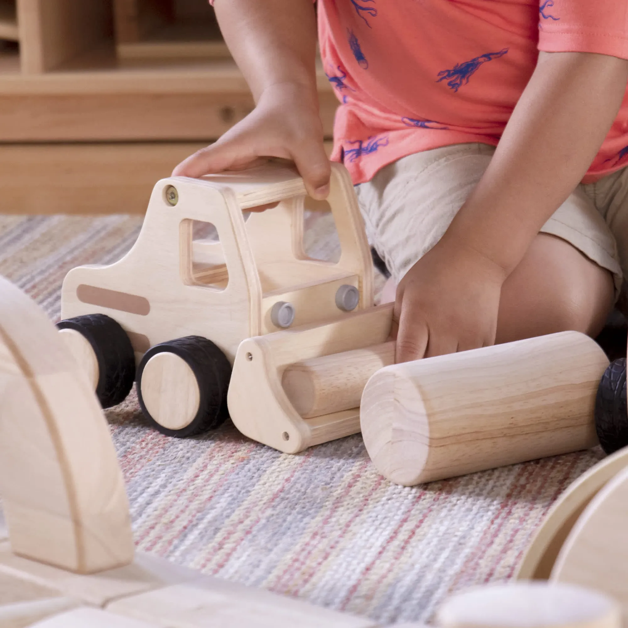 Guidecraft Wooden Front Loader* Block Play|Toy Vehicles