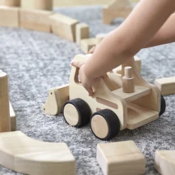 Guidecraft Wooden Front Loader* Block Play|Toy Vehicles