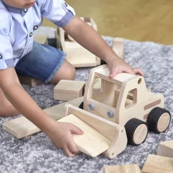Guidecraft Wooden Front Loader* Block Play|Toy Vehicles
