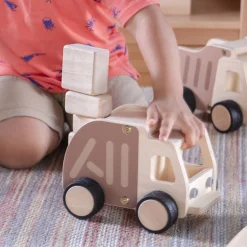 Guidecraft Wooden Garbage Truck* Block Play|Toy Vehicles