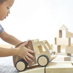 Guidecraft Wooden Garbage Truck* Block Play|Toy Vehicles