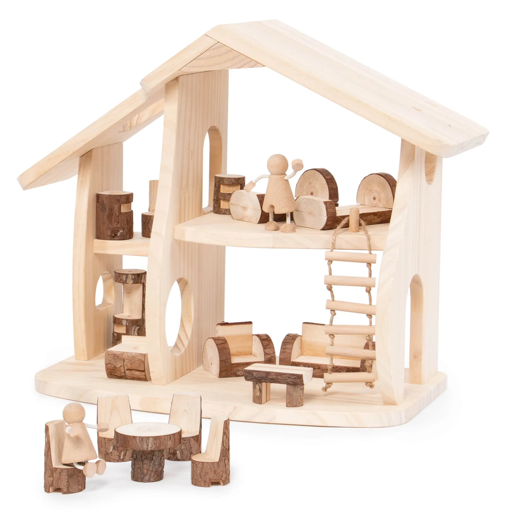 Guidecraft Woodlands Dollhouse Set* Nature-Inspired Toys|Pretend Play Toys