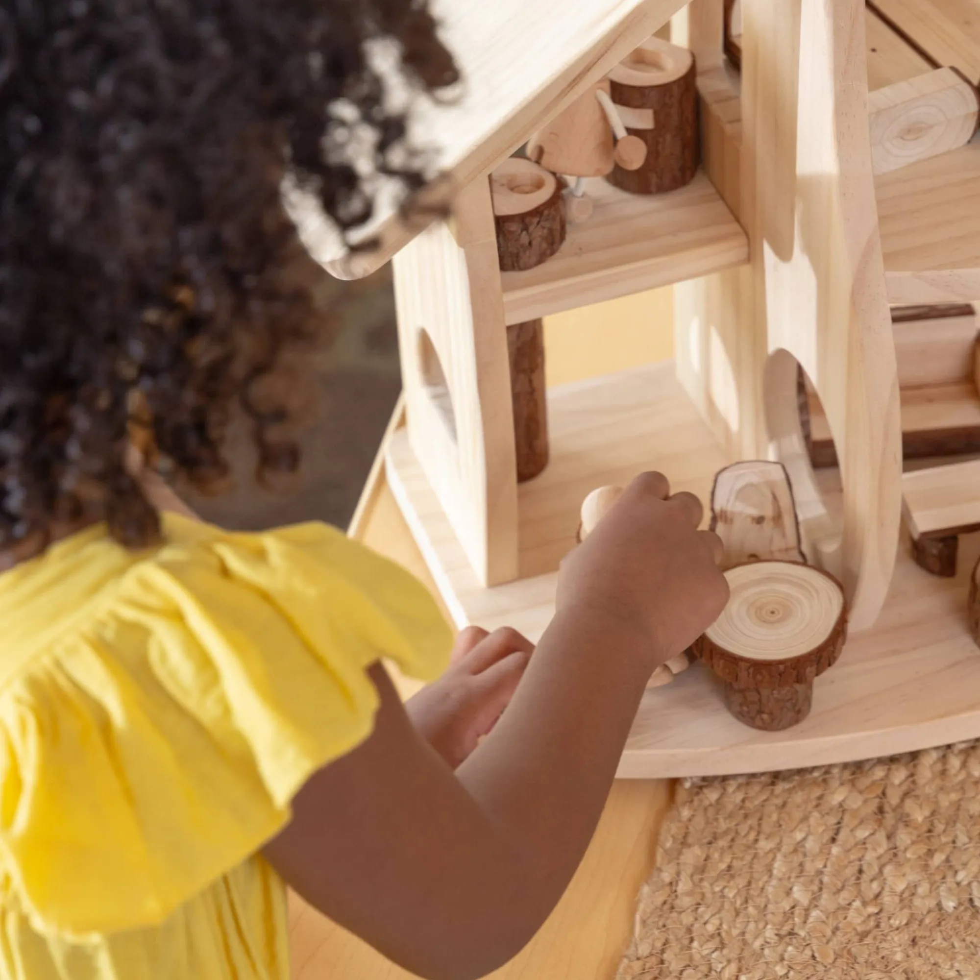 Guidecraft Woodlands Dollhouse Set* Nature-Inspired Toys|Pretend Play Toys