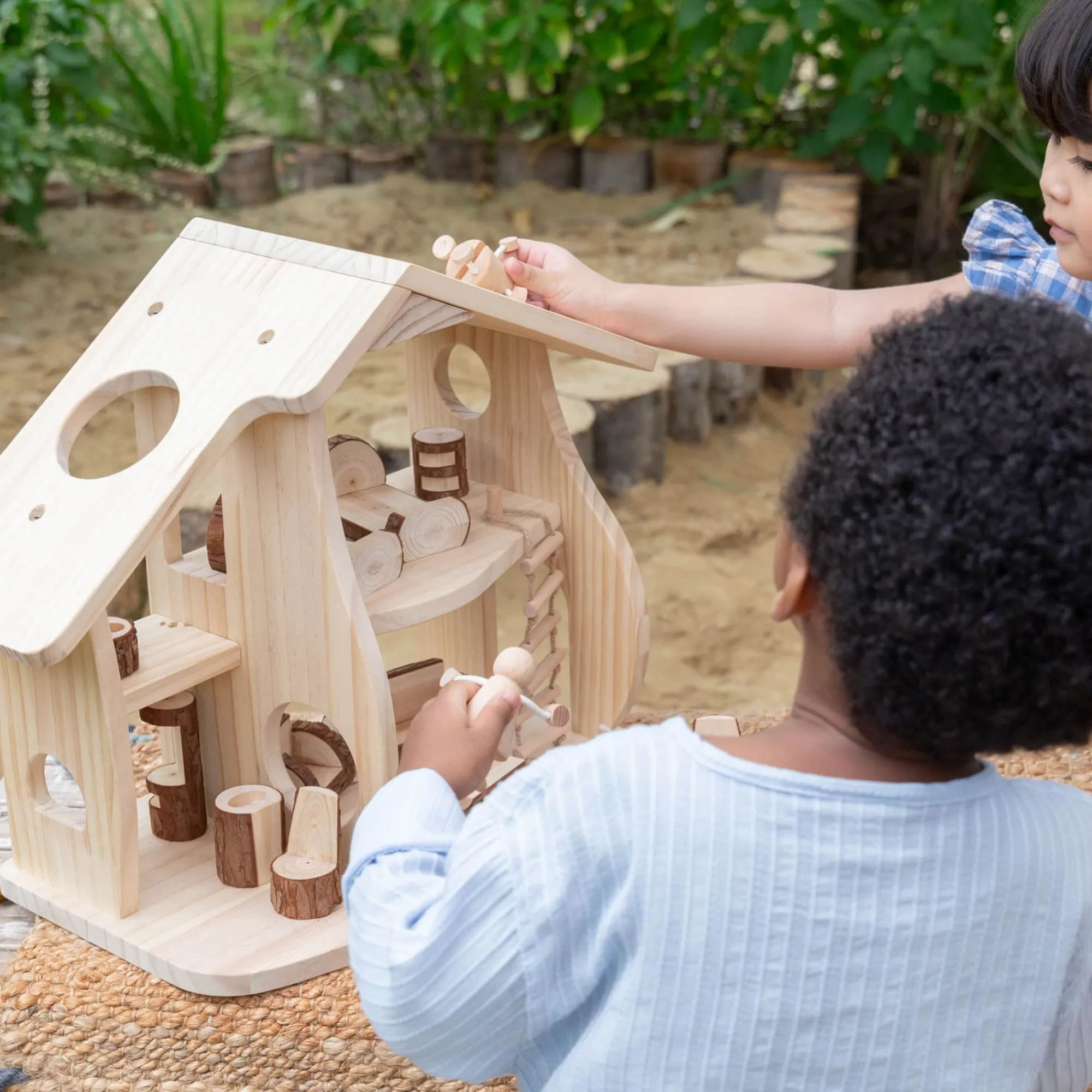 Guidecraft Woodlands Dollhouse Set* Nature-Inspired Toys|Pretend Play Toys